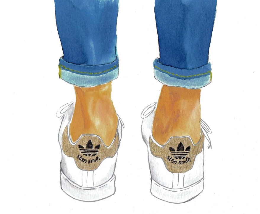 stan smith adidas illustration by littlekokomo.com